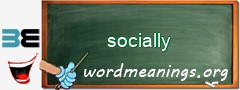 WordMeaning blackboard for socially